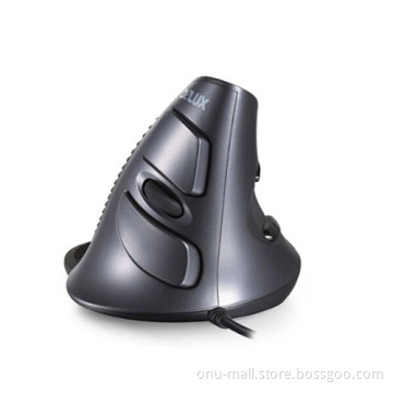 Delux Wired M618 Wired USB Upright Laser Ergonomic Vertical Mouse